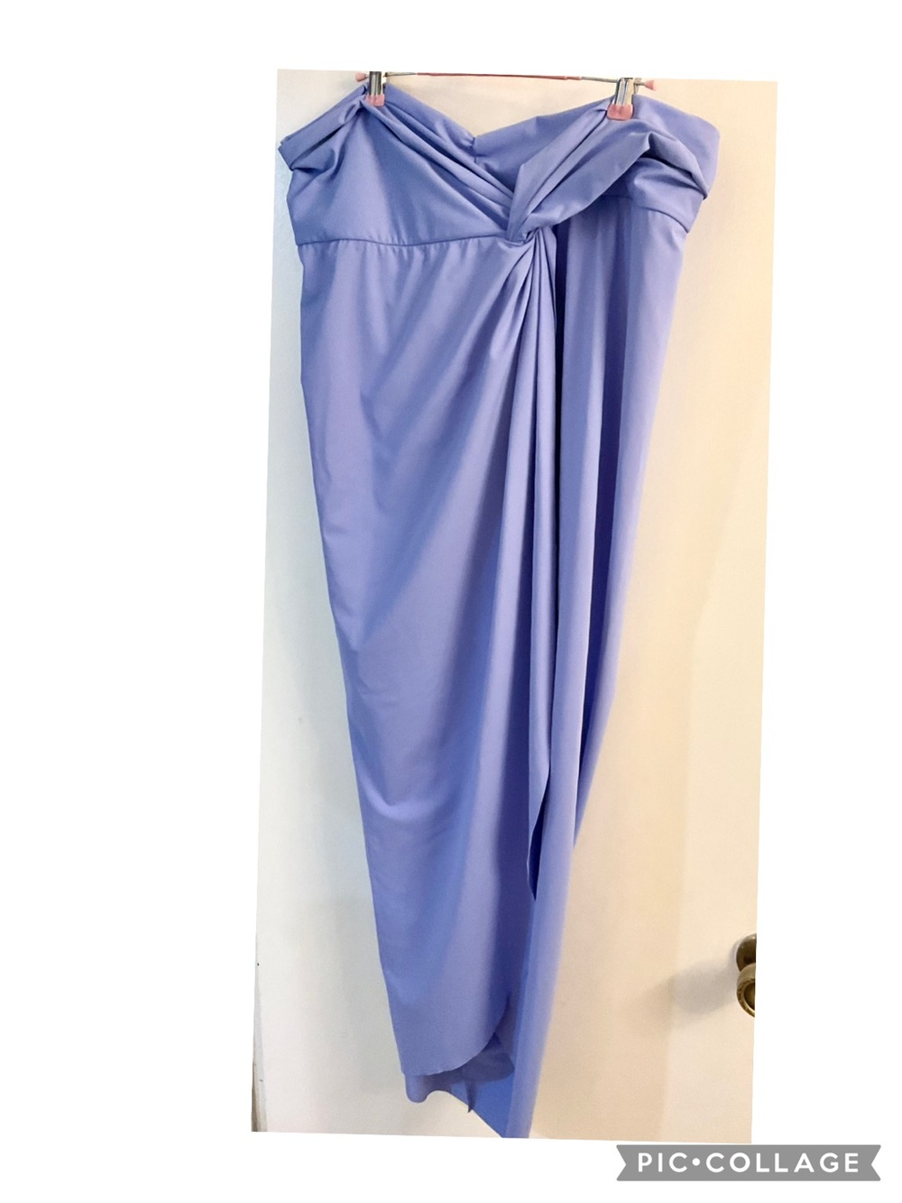 🦋 New w/Tags Skims Blue Draped Maxi Skirt/Sarong - Picture 3 of 3